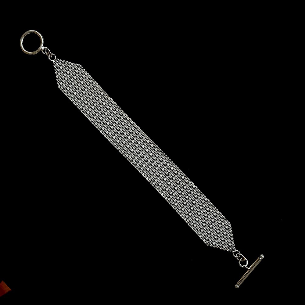 Silver mesh bracelet